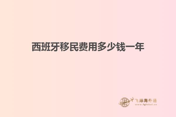 西班牙移民费用多少钱一年