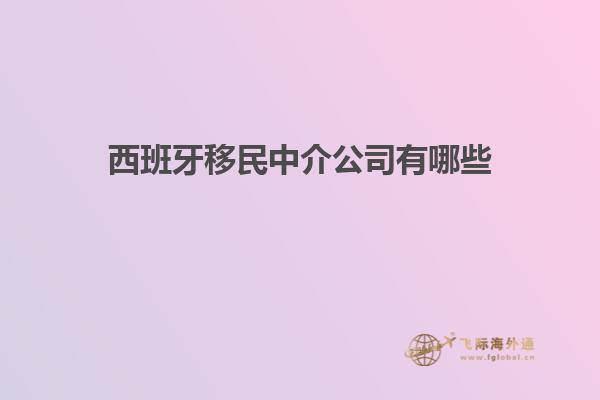 西班牙移民中介公司有哪些