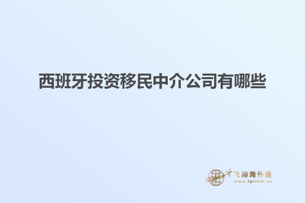 西班牙投资移民中介公司有哪些