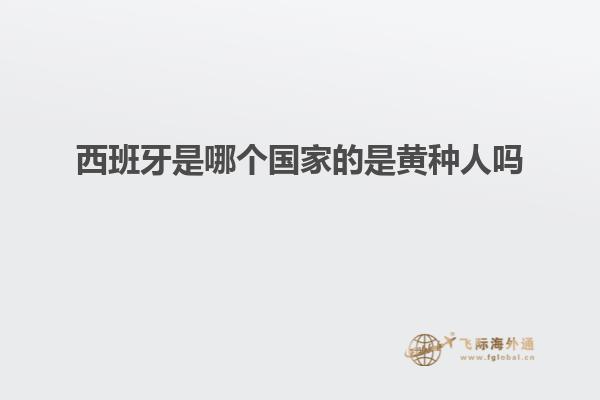 西班牙是哪个国家的是黄种人吗