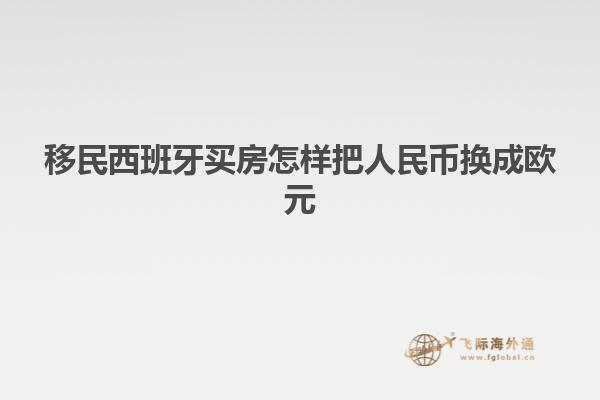 移民西班牙买房怎样把人民币换成欧元