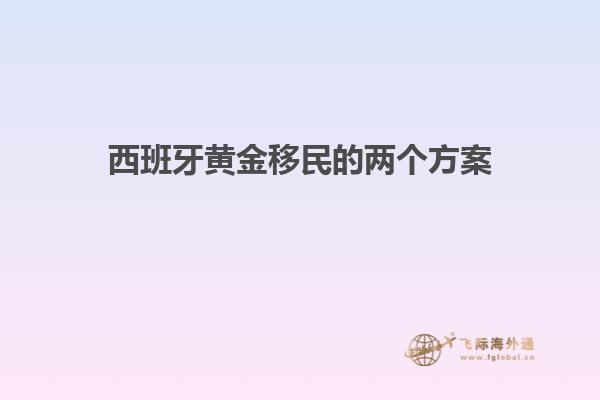 西班牙黄金移民的两个方案
