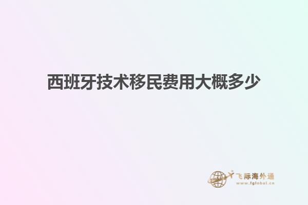 西班牙技术移民费用大概多少