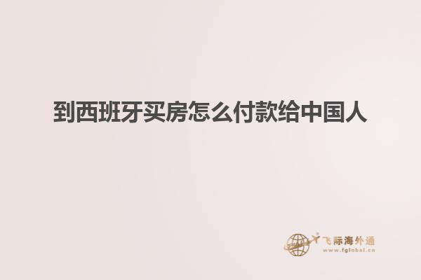 到西班牙买房怎么付款给中国人