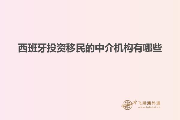 西班牙投资移民的中介机构有哪些