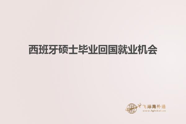 西班牙硕士毕业回国就业机会