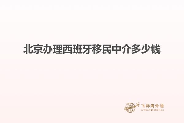 北京办理西班牙移民中介多少钱