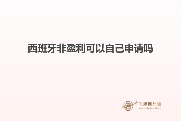 西班牙非盈利可以自己申请吗知乎