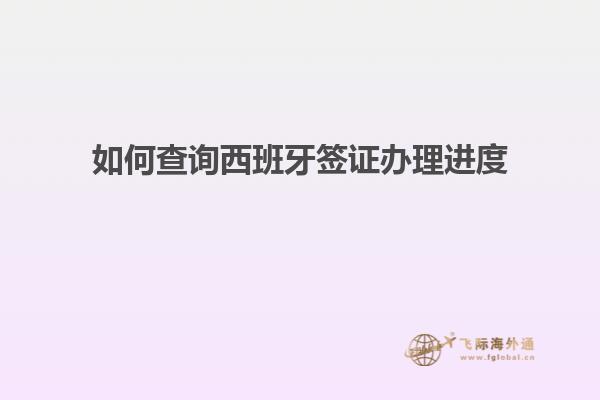 如何查询西班牙签证办理进度