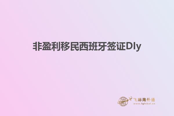 非盈利移民西班牙签证DIy