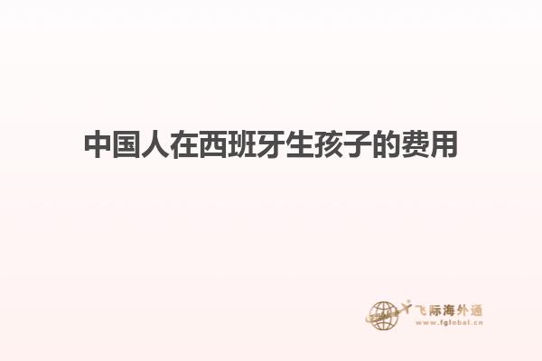 中国人在西班牙生孩子的费用
