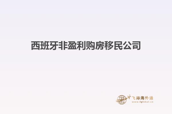 西班牙非盈利购房移民公司