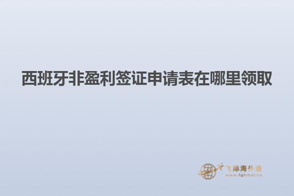 西班牙非盈利签证申请表在哪里领取