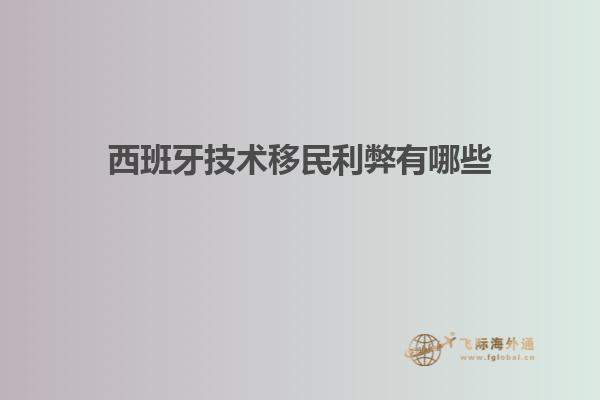 西班牙技术移民利弊有哪些