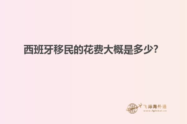 西班牙移民的花费大概是多少？