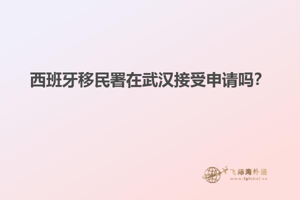 西班牙移民署在武汉接受申请吗？