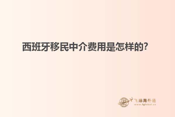西班牙移民中介费用是怎样的？
