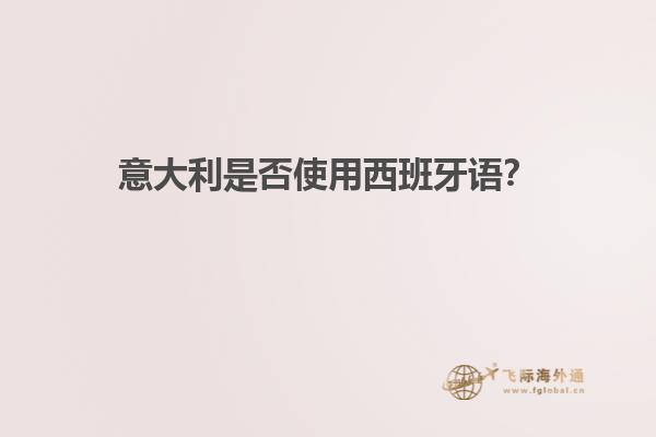 意大利是否使用西班牙语？