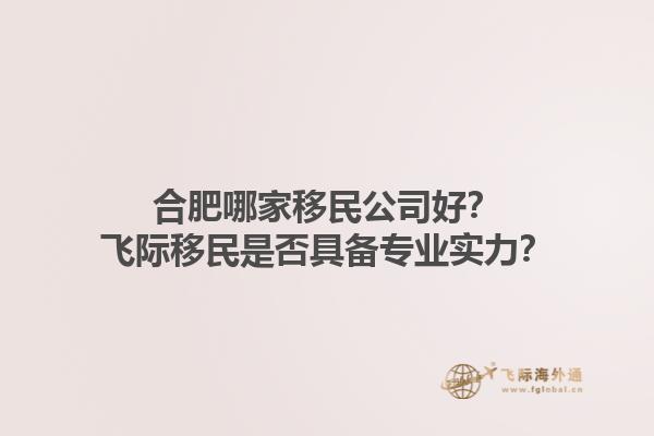合肥哪家移民公司好？飞际移民是否具备专业实力？1.jpg