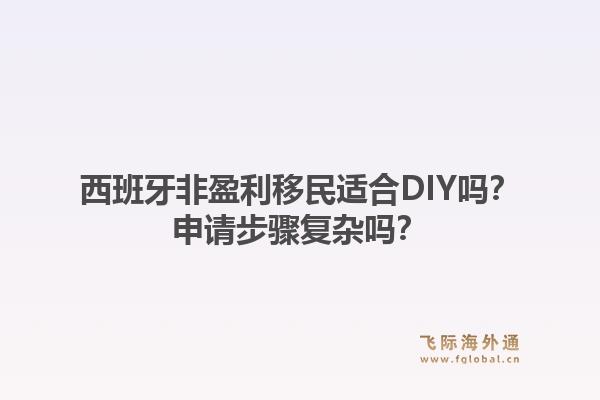 西班牙非盈利移民适合DIY吗？申请步骤复杂吗？1.jpg