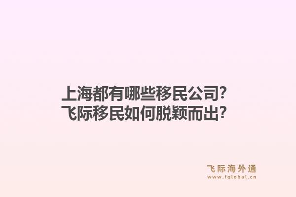 上海都有哪些移民公司？飞际移民如何脱颖而出？
