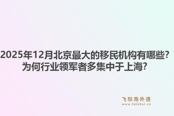2025年12月北京最大的移民机构有哪些？为何行业领军者多集中于上海？1.jpg