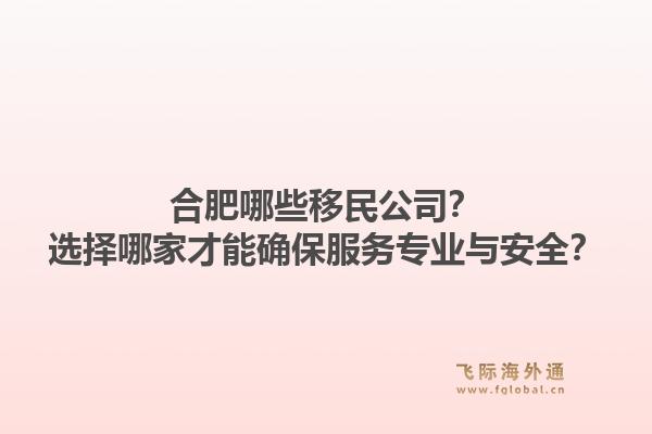 合肥哪些移民公司？选择哪家才能确保服务专业与安全？1.jpg