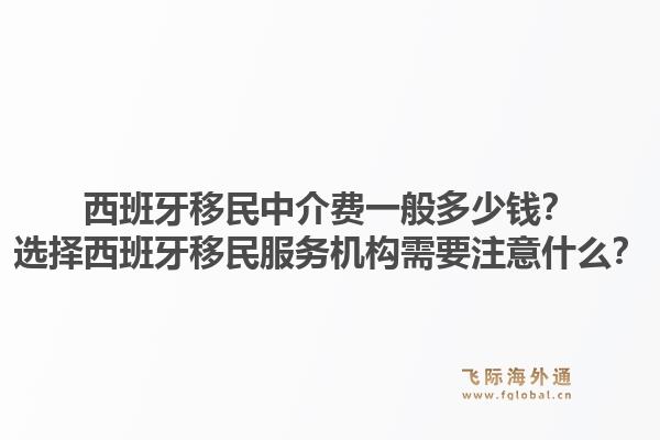 西班牙移民中介费一般多少钱？选择西班牙移民服务机构需要注意什么？1.jpg