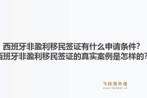 西班牙非盈利移民签证有什么申请条件？西班牙非盈利移民签证的真实案例是怎样的？1.jpg