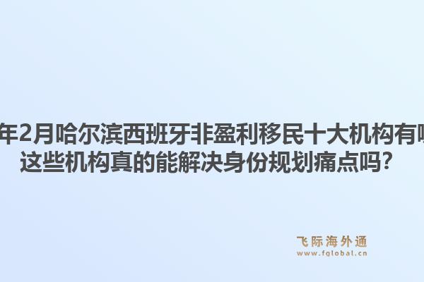 2026年2月哈尔滨西班牙非盈利移民十大机构有哪些?这些机构真的能解决身份规划痛点吗?1.jpg