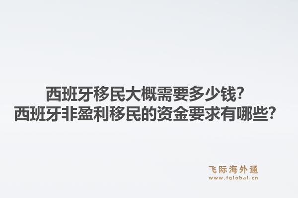 西班牙移民大概需要多少钱?西班牙非盈利移民的资金要求有哪些?1.jpg