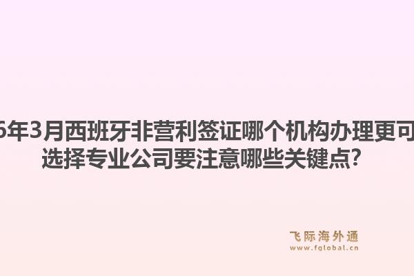 2026年3月西班牙非营利签证哪个机构办理更可靠？选择专业公司要注意哪些关键点？1.jpg